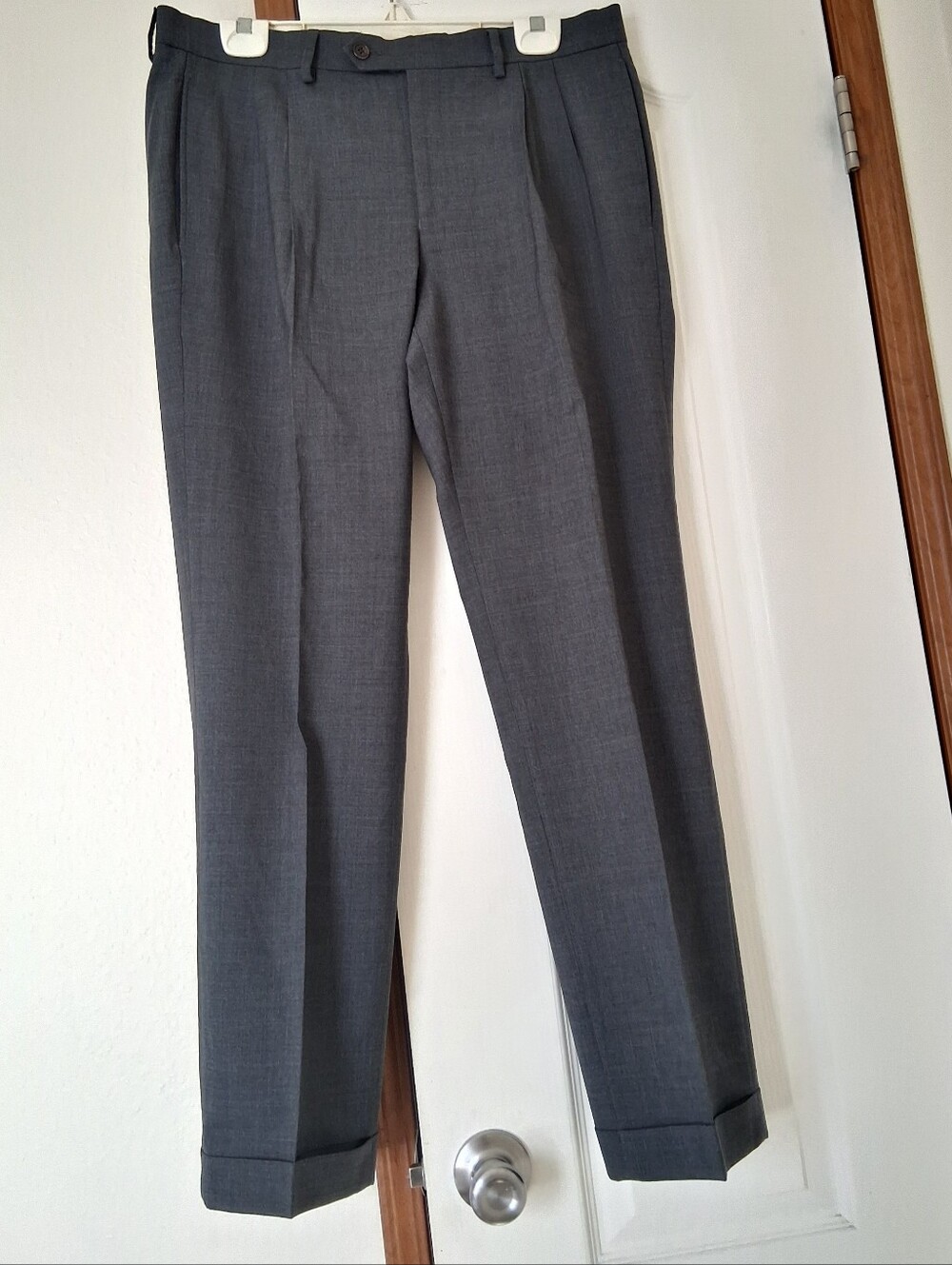 Ralph Lauren High Performance Wool Pant 34W/30L Cuffed Pleated Preppy Formal
